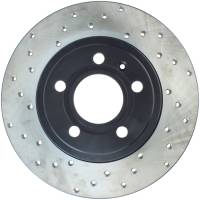 StopTech Sport Cross Drilled Brake Rotor; Rear Right