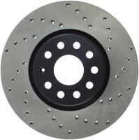 StopTech Sport Cross Drilled Brake Rotor; Front Left