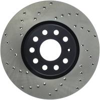 StopTech Sport Cross Drilled Brake Rotor; Front Right