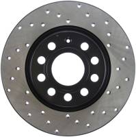 StopTech Sport Cross Drilled Brake Rotor; Rear Left