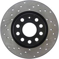 StopTech Sport Cross Drilled Brake Rotor; Rear Right