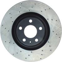 StopTech Sport Cross Drilled Brake Rotor; Front Right