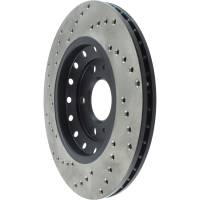 StopTech - StopTech Sport Cryo Cross Drilled Brake Rotor; Rear Left - Image 4