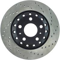 StopTech Sport Cross Drilled Brake Rotor; Rear Left