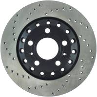 StopTech Sport Cross Drilled Brake Rotor; Rear Right