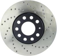 StopTech Sport Cross Drilled Brake Rotor; Front Left