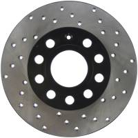 StopTech Sport Cross Drilled Brake Rotor; Rear Left