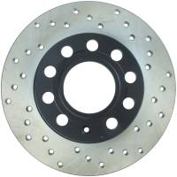 StopTech Sport Cross Drilled Brake Rotor; Rear Left