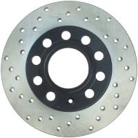 StopTech Sport Cross Drilled Brake Rotor; Rear Right