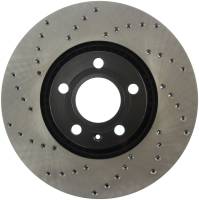 StopTech Sport Cross Drilled Brake Rotor; Front Right