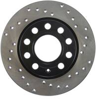 StopTech Sport Cross Drilled Brake Rotor; Rear Left