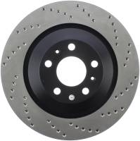 StopTech Sport Cross Drilled Brake Rotor; Rear Left