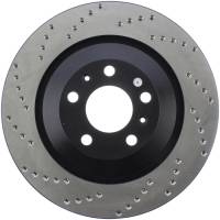 StopTech Sport Cross Drilled Brake Rotor; Rear Right