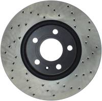 StopTech Sport Cross Drilled Brake Rotor; Front Left