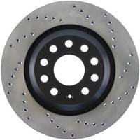 StopTech Sport Cross Drilled Brake Rotor; Rear Left