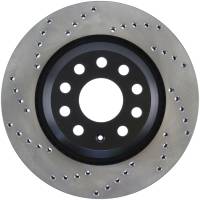 StopTech Sport Cross Drilled Brake Rotor; Rear Right