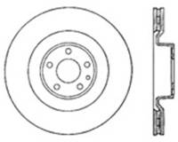 StopTech Sport Cross Drilled Brake Rotor; Front Right