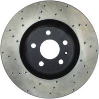 StopTech Sport Cross Drilled Brake Rotor; Front Left