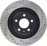 StopTech Sport Cross Drilled Brake Rotor; Rear Left