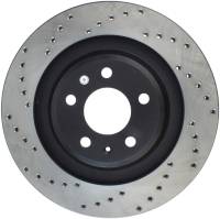 StopTech Sport Cross Drilled Brake Rotor; Rear Right