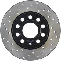 StopTech Sport Cross Drilled Brake Rotor; Rear Right