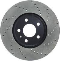 StopTech Sport Cross Drilled Brake Rotor; Front Left