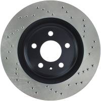 StopTech Sport Cross Drilled Brake Rotor; Rear Left