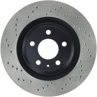 StopTech Sport Cross Drilled Brake Rotor; Rear Right