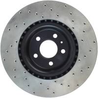 StopTech Sport Cross Drilled Brake Rotor; Front Right