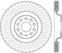 StopTech Sport Cross Drilled Brake Rotor; Front Right