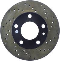 StopTech Sport Cross Drilled Brake Rotor; Front Left