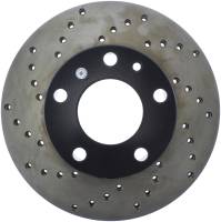 StopTech Sport Cross Drilled Brake Rotor; Front Right