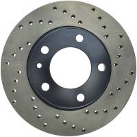 StopTech Sport Cross Drilled Brake Rotor; Front Left