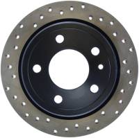 StopTech Sport Cross Drilled Brake Rotor; Rear Right