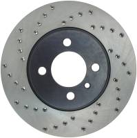 StopTech Sport Cross Drilled Brake Rotor; Front Right