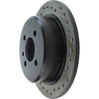 StopTech - StopTech Sport Cryo Cross Drilled Brake Rotor; Rear Left - Image 5