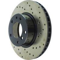 StopTech - StopTech Sport Cryo Cross Drilled Brake Rotor; Front Left - Image 4