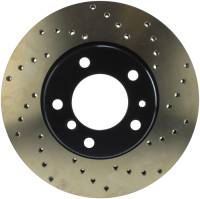 StopTech Sport Cross Drilled Brake Rotor; Front Left