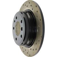 StopTech - StopTech Sport Cryo Cross Drilled Brake Rotor; Rear Left - Image 5