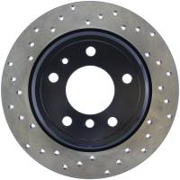 StopTech Sport Cross Drilled Brake Rotor; Rear Right