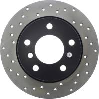 StopTech Sport Cross Drilled Brake Rotor; Rear Right