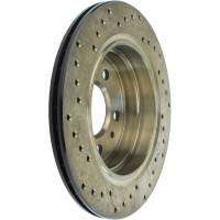 StopTech - StopTech Sport Cryo Cross Drilled Brake Rotor; Rear Left - Image 5