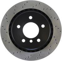 StopTech Sport Cross Drilled Brake Rotor; Rear Right