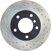 StopTech Sport Cross Drilled Brake Rotor; Front Right