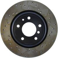 StopTech Sport Cross Drilled Brake Rotor; Rear Left