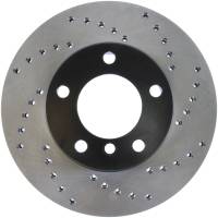 StopTech Sport Cross Drilled Brake Rotor; Front Left