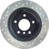 StopTech - StopTech Sport Cryo Cross Drilled Brake Rotor; Rear Left - Image 5