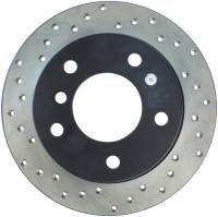 StopTech Sport Cross Drilled Brake Rotor; Rear Right