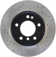 StopTech Sport Cross Drilled Brake Rotor; Front Right