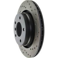 StopTech - StopTech Sport Cryo Cross Drilled Brake Rotor; Rear Left - Image 4